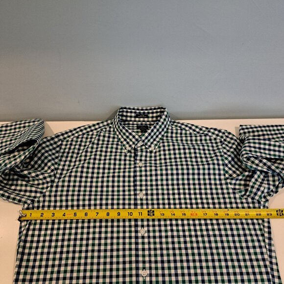 J. Crew Men's L Slim Untucked Flex Washed Long Sleeve Plaid Shirt Style #BE209 - Picture 9 of 13